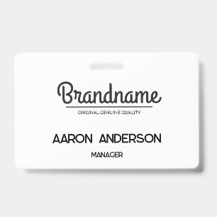 Company Logo Employee ID Badge