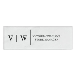 Company Logo Employee magnetic safety pin Name Tag