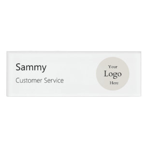 Company Logo Employee magnetic safety pin Name Tag