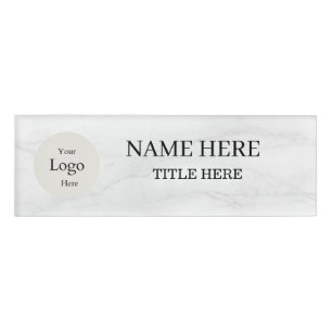 Company Logo Employee magnetic safety pin Name Tag