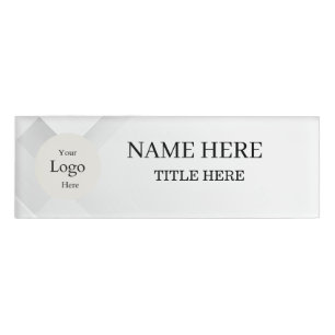 Company Logo Employee magnetic safety pin Name Tag