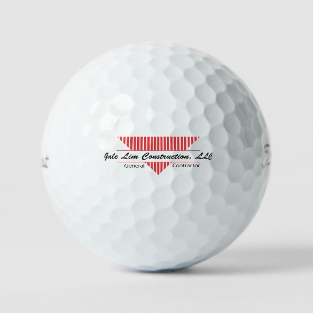 Company Logo Golf Balls, design your own Balls (Front)