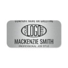 Company Logo Gray Color Printed Plastic Employee