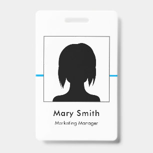 Company Logo, ID Employee Staff, Minimalist Badge