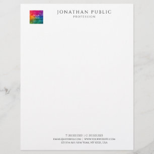 Company Logo Modern Elegant Simple Template Custom Letterhead