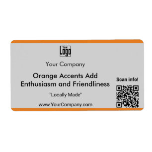 Company Logo Name Motto QR Code Marketing Large