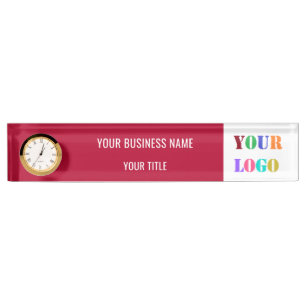 Company Logo Name Title Colour Desk Name Plate Gif