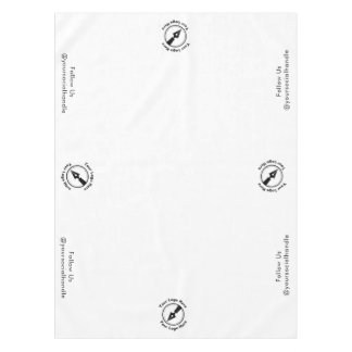 Company Logo Notary Business Event Display White  Tablecloth
