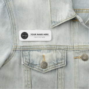 Company Logo Personalised Business Name Tag