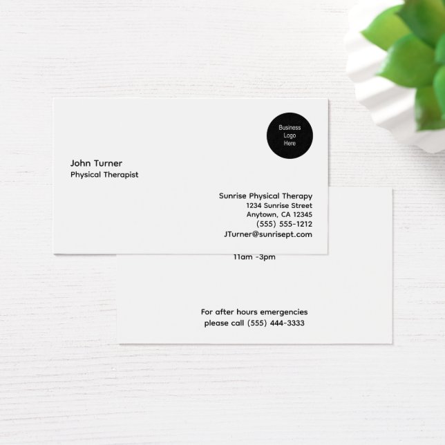 Company Logo Personalised Custom Business Cards (Desk)