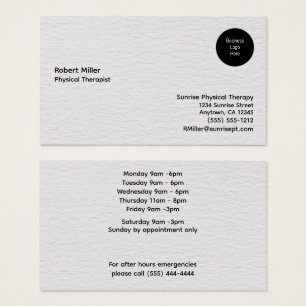 Company Logo Personalised Custom Business Cards