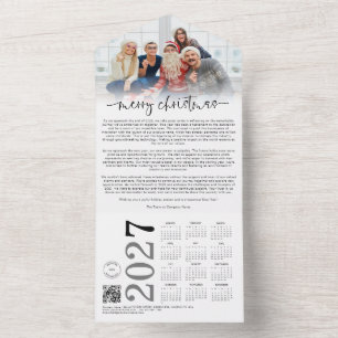 Company Logo Photo 2027 Calender Christmas Card