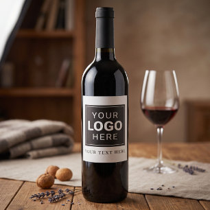 Company Logo Plus Wording Wine Label