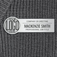 Company Logo Professional Employee Silver & Black