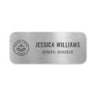 Company Logo Professional Faux Silver
