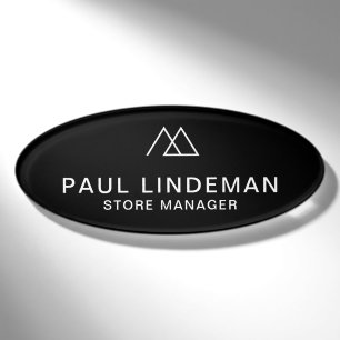 Company Logo Professional Magnetic Employee Name Tag