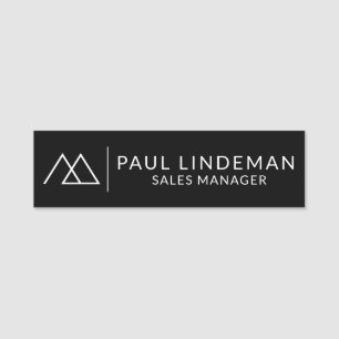 Company Logo Professional Magnetic Employee Name Tag