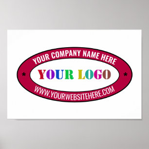 Company Logo Promotional Business Poster Template