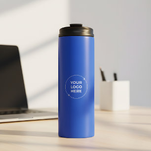 Company Logo Promotional Marketing Royal Blue Thermal Tumbler