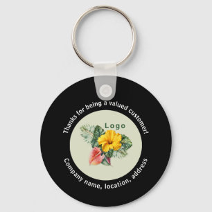 Company Logo QR code Key Ring