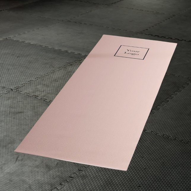 Company logo rose gold metallic business yoga mat (Creator Uploaded)