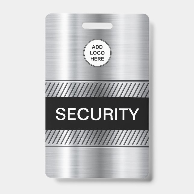 Company Logo Security Staff ID Badge (Front)