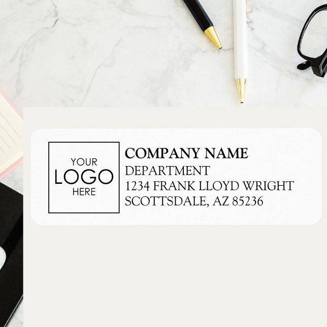 Company Logo Simple Custom Business Return Address (Creator Uploaded)