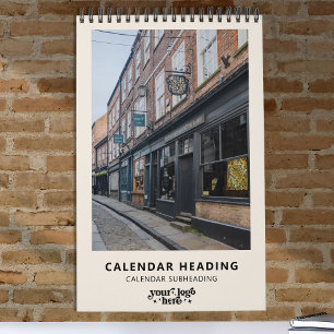 Company Logo Simple Modern Minimalist Promotional  Calendar