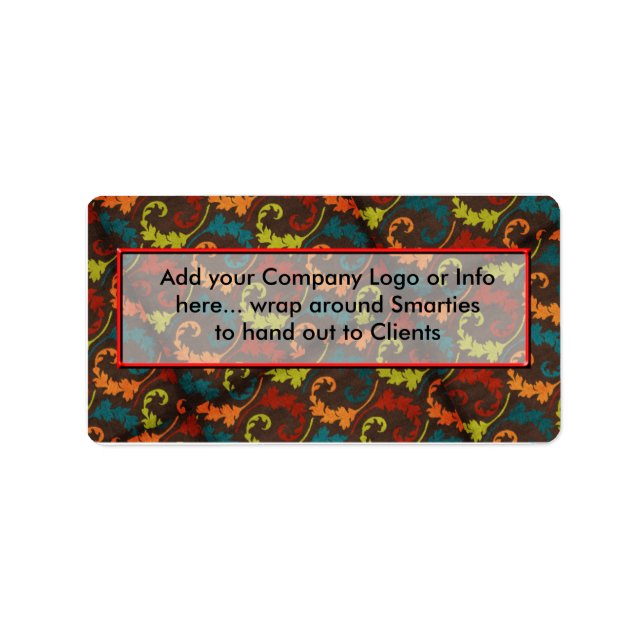 Company Logo Smartie Candy wrappers Labels (Front)