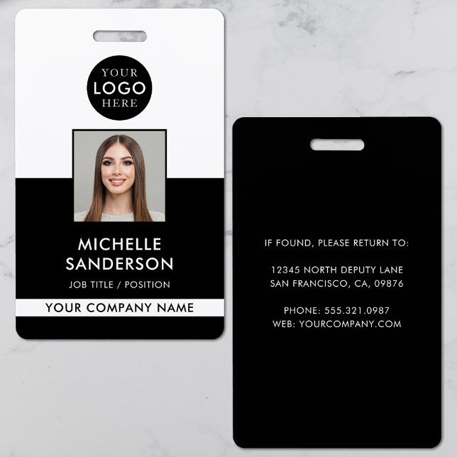 Company Logo Staff Employee Photo ID ID Badge (Company Logo Staff Employee Photo ID Badge)