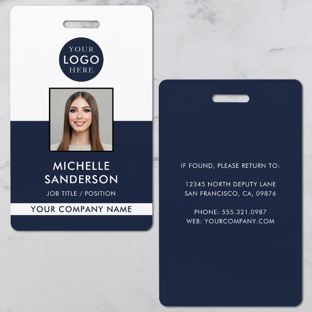 Company Logo Staff Employee Photo ID ID Badge (Company Logo Staff Employee Photo ID Badge
)