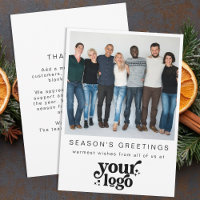 Company Logo Team Photo Stylish Business Christmas