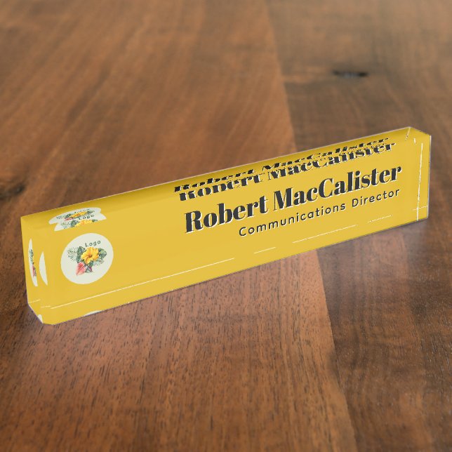 Company Logo Template  Nameplate (Side)