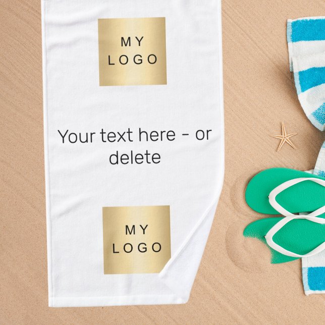 Company logo text business brand colour hand towel (Creator Uploaded)