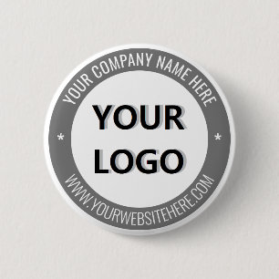 Company Logo Text Business Promotion Button Gift