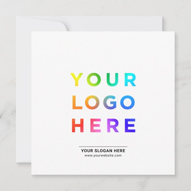 Company logo text modern invitation cards (Front)