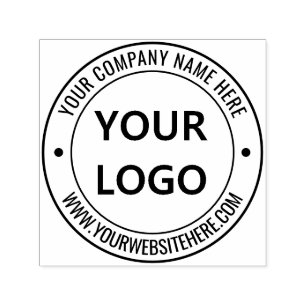 Company Logo Text Professional Round Stamp Example