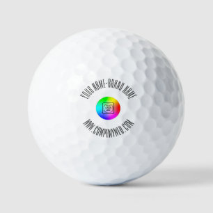 Company Logo Text Stamp Branding Golf Balls