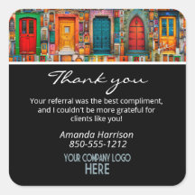 Company Logo Thank You Referral - Vintage Doors