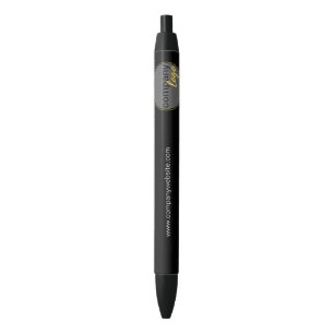 COMPANY LOGO WEBSITE PROMOTIONAL MARKETING BLACK INK PEN
