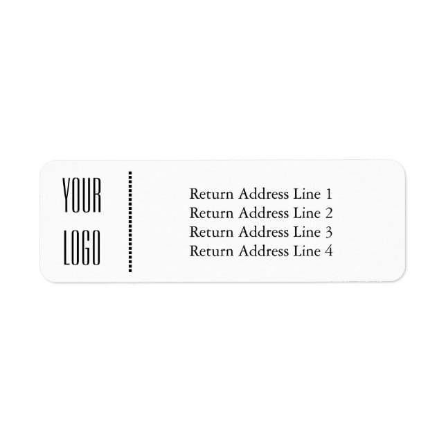 Company Logo with Business Return Address Labels (Front)