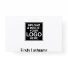 Company Logo with First and Last Names Bar Code