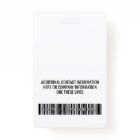 Company Logo with First and Last Names Bar Code