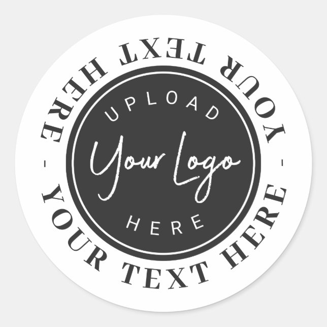 Company Logo Your Way Classic Round Sticker (Front)