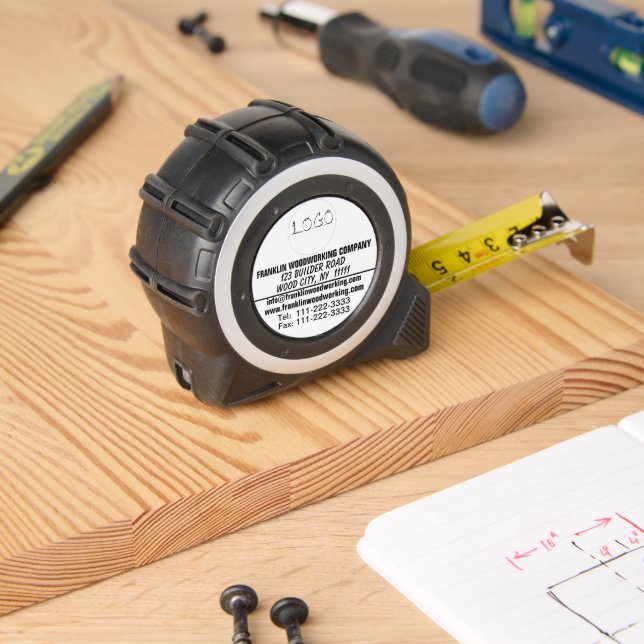 Company Name LOGO Customer Gift Black White 1 (Woodwork)