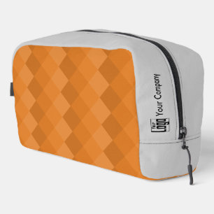 Company Name Logo Diamond Pattern Promotional Dopp Kit