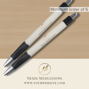 Company Name Logo Promotional Black Ink Pen