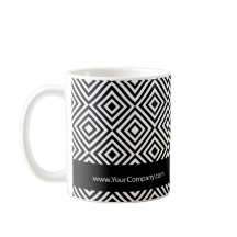 Company Name QR-code Website Black & White Pattern