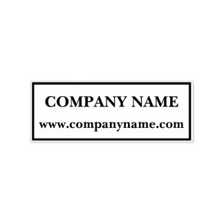 Company Name Website Stamp