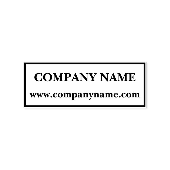 Company Name Website Stamp (Imprint)